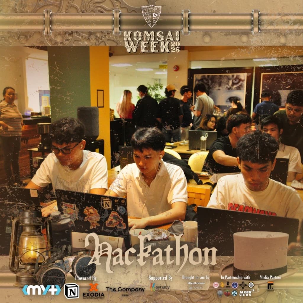 Team working on EduRoad during the hackathon.