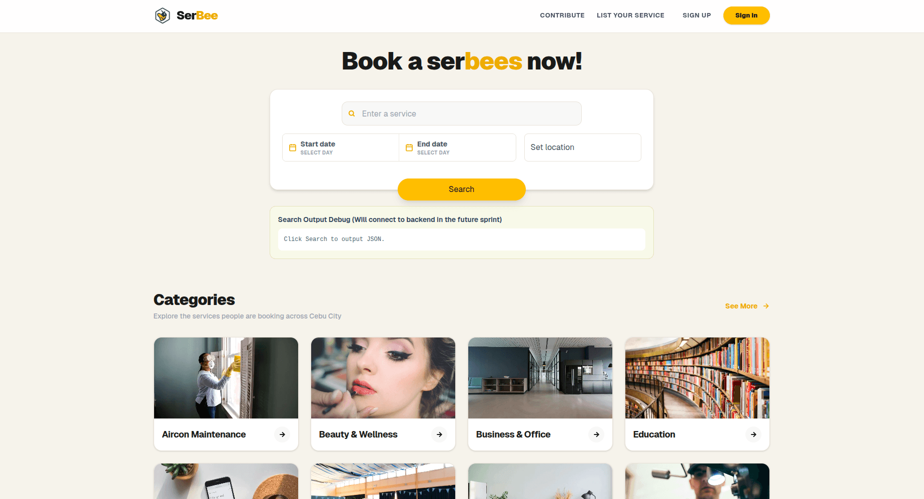 SerBee project preview