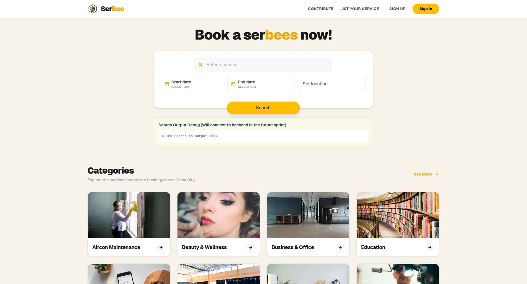 SerBee project preview
